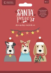 Metal Die - Santa Paws - Dress up Dog