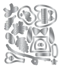 Metal Die - Santa Paws - Dress up Dog