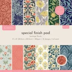 Heritage Florals - 8x8 Special Effects Pad Heritage Florals - 8x8 Special Effects Pad