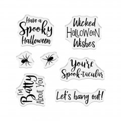 Stamp and Die Set - Halloween & Fall Shaped Card - Batty About You