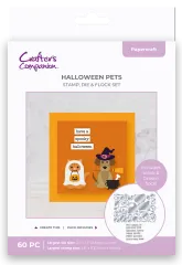 Stamp, Die & Flock Set - Halloween Pets