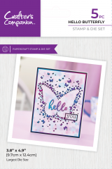 Clear Stamp & Cutting Die - Confetti Cut In Dies - Hello Butterfly