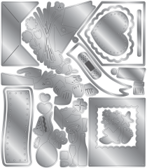 Stamp and Die Set - Hands and Banners - Celebration