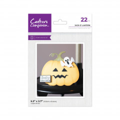 Stamp and Die Set - Halloween & Fall Shaped Card - Jack-o-Lantern