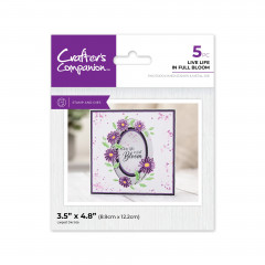 Stamp and Die Set - Floral Aperture - Live Life in Full Bloom