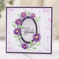 Stamp and Die Set - Floral Aperture - Live Life in Full Bloom