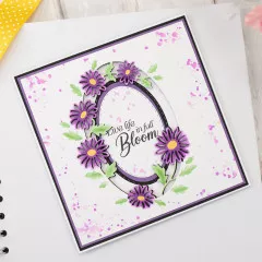 Stamp and Die Set - Floral Aperture - Live Life in Full Bloom