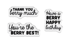 Clear Stamps & Metal Die & Template - Fruit Treat Boxes - The Berry Best