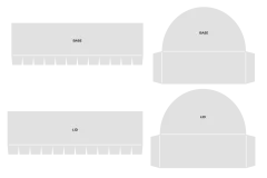 Clear Stamps & Metal Die & Template - Fruit Treat Boxes - Live your Zest Life