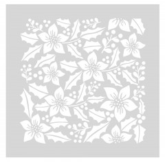 Crafters Companion- Stencil Set - Christmas Poinsettia