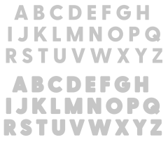 Large Stencil & Die Set - Large Alphabet