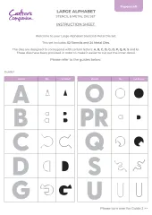 Large Stencil & Die Set - Large Alphabet
