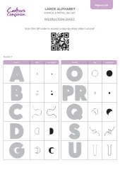 Large Stencil & Die Set - Large Alphabet