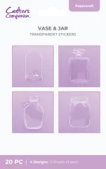 Stickers - Flower Press - Transparent Vase & Jar