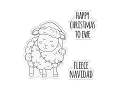 Clear Stamps - Whimsical Stamps - Fleece Navidad