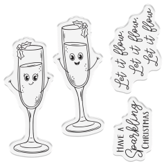 Clear Stamps - Whimsical Stamps - Have a Sparkling Christmas