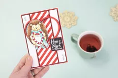 Clear Stamps - Cute Christmas Characters - Hog and Kisses