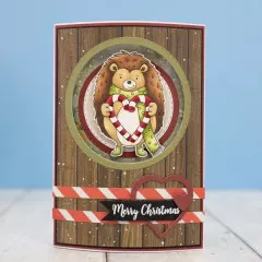 Clear Stamps - Cute Christmas Characters - Hog and Kisses