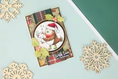 Clear Stamps - Cute Christmas Characters - Joyful Robin