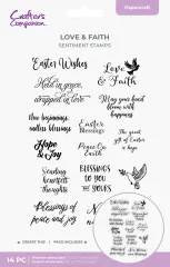 Clear Stamps - Faithful Celebrations - Easter Sentiment