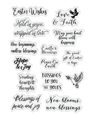 Clear Stamps - Faithful Celebrations - Easter Sentiment