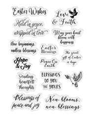 Clear Stamps - Faithful Celebrations - Easter Sentiment