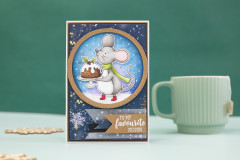 Clear Stamps - Cute Christmas Characters - Youre on my Mice List