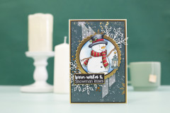 Clear Stamps - Cute Christmas Characters - Snowman Kisses