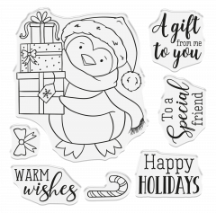 Clear Stamps - Cute Christmas Characters - Special Penguin