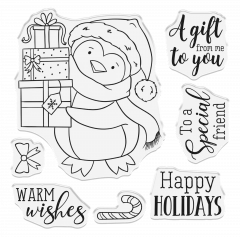 Clear Stamps - Cute Christmas Characters - Special Penguin