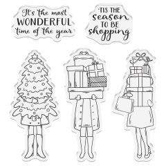 Clear Stamps - Whimsical Stamps - 'Tis the Season to be Shopping