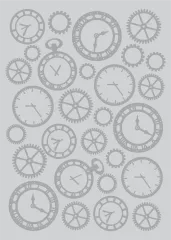 Embossing Folder - Tales of Wonderland - Cogs of Time
