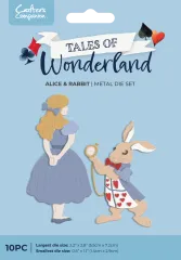 Metal Die - Tales of Wonderland - Alice & Rabbit