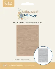 3D Embossing Folder - Wildwood Whismy - Wood Grain