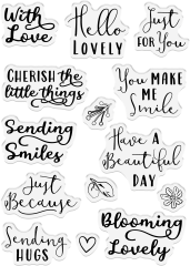 Clear Stamps -Wildwood Whismy - Whimsical Sentiments