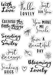 Clear Stamps -Wildwood Whismy - Whimsical Sentiments