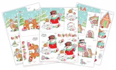 3D Decoupage Set - Candy Christmas