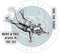 Clear Stamps - Oliver's Adventures - Brave & Free
