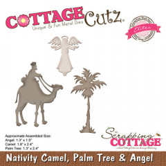 Elite Die - Nativity Camel, Palm Tree and Angel