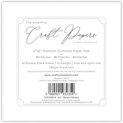 Essential Craft Papers - 6x6 Paper Pad - Pigment Infusions