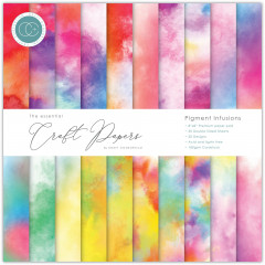 Essential Craft Papers - 8x8 Paper Pad - Pigment Infusions