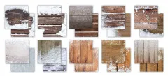 Essential Craft Papers - 12x12 Paper Pad - Frosted Wood