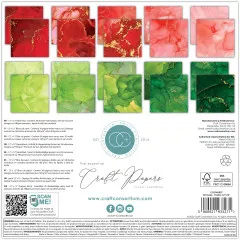 Essential Craft Papers - 12x12 Paper Pad - Ink Drops Festive