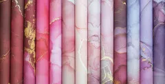 Essential Craft Papers - 12x12 Paper Pad - Ink Drops Rose 2