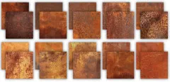 Essential Craft Papers - 12x12 Paper Pad - Rust Textures