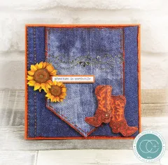 Essential Craft Papers - 6x6 Paper Pad - Denim Textures
