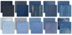 Essential Craft Papers - 12x12 Paper Pad - Denim Textures
