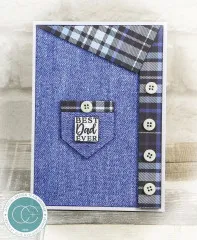 Essential Craft Papers - 12x12 Paper Pad - Denim Textures