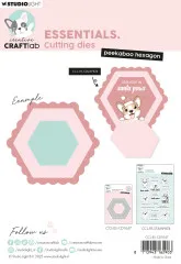 Studio Light - Cutting Dies - Essentials Nr. 1047 - Peekaboo Hexagon