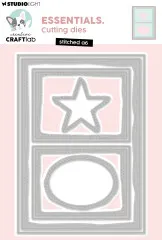 Studio Light - Cutting Dies - Essentials - Stitched A6